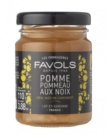 Delice de Pomme Pommeau Noix (Eple, rørsukker og valnøtt) 110g, Favols