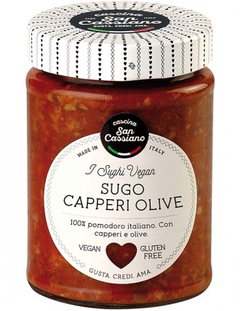 Tomatsaus med kapers og oliven, 290g