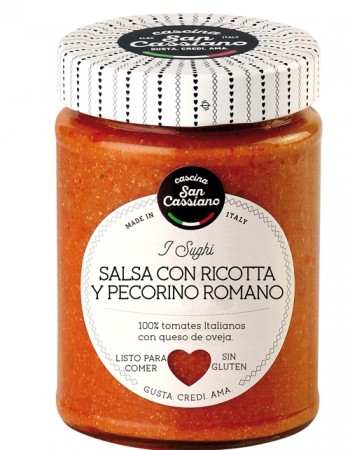 Tomatsaus med Ricotta og Pecorino Romano DOP, 290g