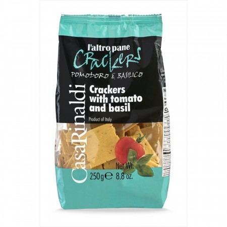 Italienske tomat- og basilikumkjeks, 250g