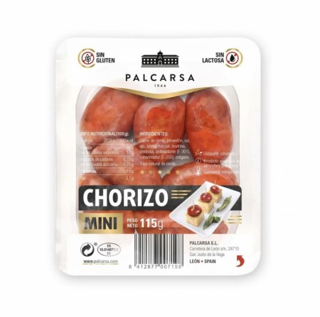 Chorizo Mini Picante 115g Palcarsa