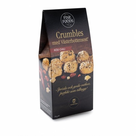 Crumbles med Västerbottensost® Rød Chili 75g, Fine Foods