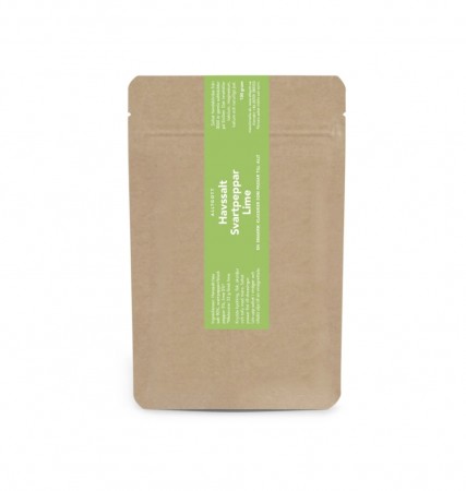 Havsalt med svartpepper og lime 100g, Alltgott
