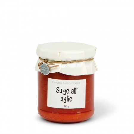 Tomatsaus med hvitløk, 180g (økologisk)