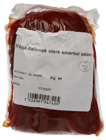 Nduja, smørbar pølse 200g
