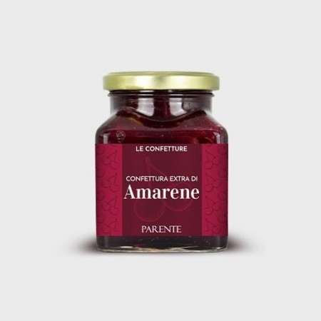 Amarene, syltetøy av ekstra sorte kirsebær, 340g