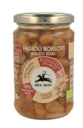 Borlotti bønner kokt (økologisk), 300gr