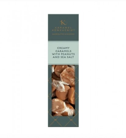 Creamy Caramels with sea salt and peanuts 138g, Karamel Kompagniet