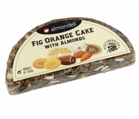 Fiken og appelsinkake med mandler halv 250g, Almondeli