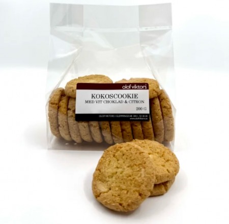 Kokoscookie 200g pose, Olof Viktors