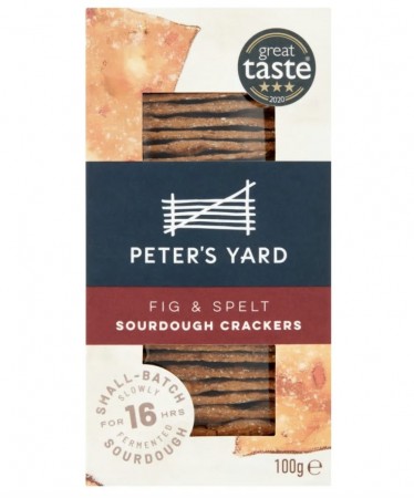 Fig & Spelt Sourdough Crackers 100g, Peters Yard