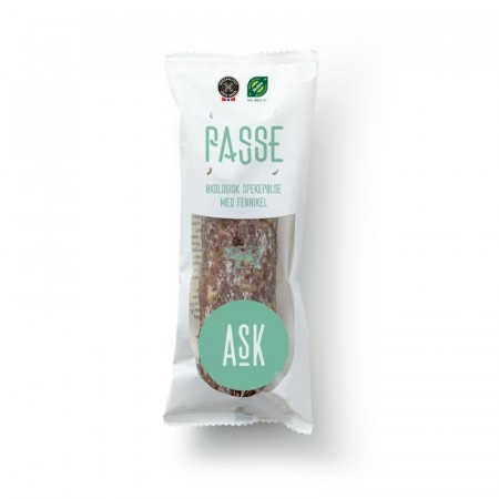 Passe, økologisk spekepølse med fennikel, Ask gård Jevnaker