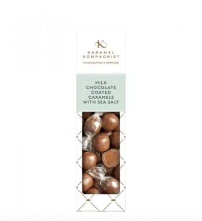Creamy Caramels with seasalt in Milk Chocolate 109g, Karamel Kompagniet