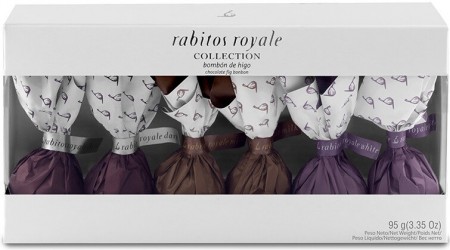 Rabitos royale collection 6 stk (3 typer) med vindu 95gr
