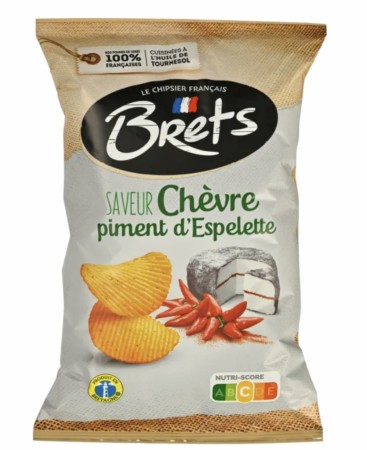 Brets potetchips m/chevre og chili 125 g