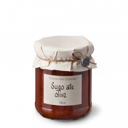 Tomatsaus med oliven, 180g (økologisk)
