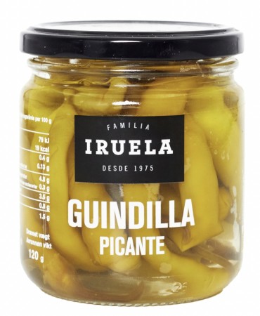 Guindillas grønn spansk chili i lake, 120g